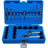 BGS - 74581 - Spiraal-profiel Dopsleutel-inzet/schroefverwijderaar en Moersluiterset - 26-delig