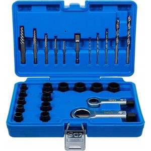 BGS - 74581 - Spiraal-profiel Dopsleutel-inzet/schroefverwijderaar en Moersluiterset - 26-delig