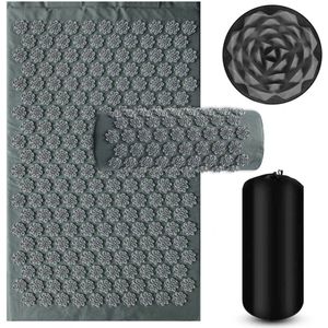 Spijkermat met Spijkerkussen –Acupressuur Mat - Spijkerbed - Acupunctuur Kussen - Shakti Massage