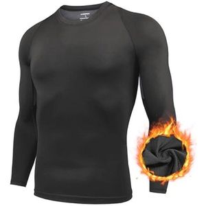 Compressieshirt voor heren met lange mouwen - Ideaal voor hardlopen en andere sporten