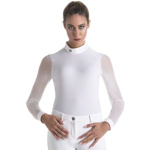 Ego7 Wedstrijdshirt Rita Top Lange mouw Dames M White