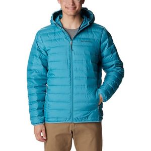 Columbia Lake 22™ Down Hooded Jacket - Gewatteerde Donsjas met Capuchon - Heren - Maat L - Lichtblauw
