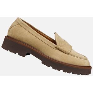 GEOX NORIZE DAMES Loafers - DONKERBEIGE - Maat 39
