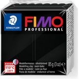 FIMO professional 8004 - ovenhardende, professionele boetseerklei - blok 85 g - zwart