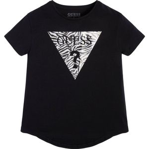 Guess Logo Shirt Zwart - Maat 152