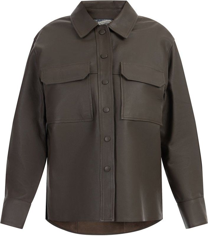 DreiMaster - Vintage - Leren Overhemd - Taupe