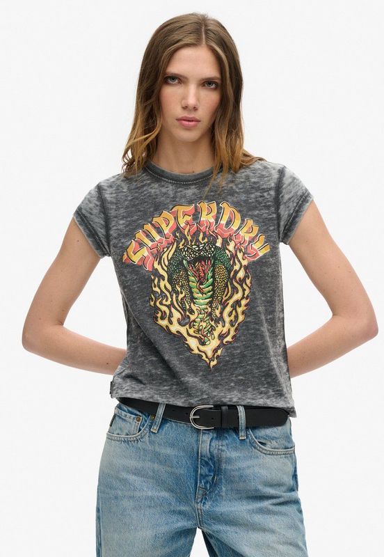 Superdry - Biker Rock Graphic - T-shirt - Korte Mouwen