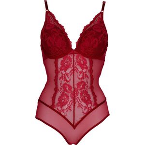After Eden Thulien Padded wire bra lace Dames Beha - Dark Red - Maat 75B