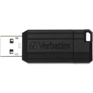 Verbatim Store'n'go PinStripe 8GB - USB-Stick / Zwart