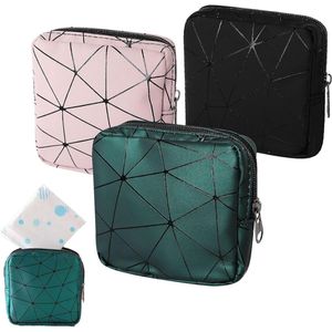 Tampon Storage Bag - Pack of 3 - Portable Menstrual Storage Bag met Zip - Mini Sanitary Napkins - Handige Tas voor Vrouwen en Meisjes - 3 Kleuren