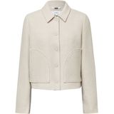 Regular fit blazer van een mix van viscose en wol