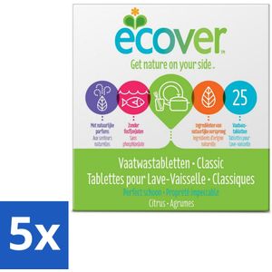 Ecover - Vaatwastabletten Classic - 25 Tabs - Duurzaam Schoonmaken