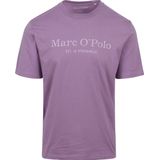 Marc O'Polo - T-Shirt Logo Paars - Heren - Maat L - Regular-fit