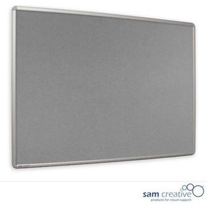 Prikbord Pro Series Grey 100x180 cm | Professioneel prikbord | Prikbord van grijs vilt | Mededelingenbord | Bulletin Prikbord | Sam Creative Prikbord