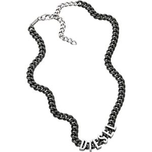 Diesel Steel Heren Ketting Staal - Grijs