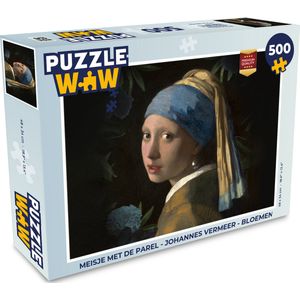 Puzzel Meisje met de parel - Johannes Vermeer - Bloemen - Legpuzzel - Puzzel 500 stukjes