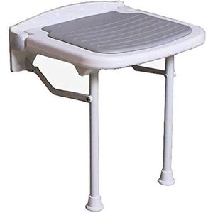 Opvouwbare Muur Douche Zitting en Krukken - Verstelbare Badkamer Klapkruk voor Veiligheid en Comfort