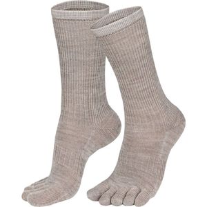 Norfolk - 56% Merino wol Teensokken - Antiblaren - Temperatuurregulatie - Wandelsokken - Maat 39-42 - Beige - Bruges