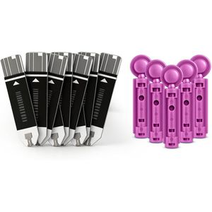 Auriva® 50 Teststrips & 50 Lancetten - Navulset voor glucosemeter