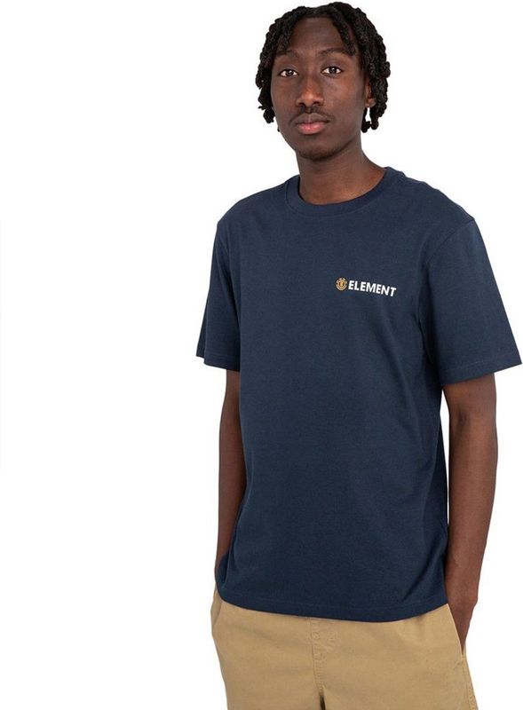 Element Blazin Chest T-shirt Met Korte Mouwen Blauw S Man