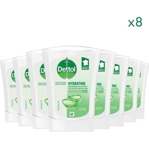 Dettol Handzeep No Touch Navulling - Antibacterieel - Aloe Vera - 250ml x8 - Voordeelverpakking