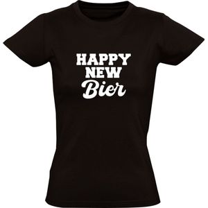 Happy new bier Dames T-Shirt | Happy new year | Oud en Nieuw | Beste wensen | 2023 | beer | Gelukkig Nieuwjaar | Shirt