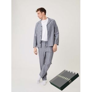 Björn Borg - Lounge Wear Set - Pyjama - Heren - Flannel - Broek - Hemd - Gift - Grijs - XXL
