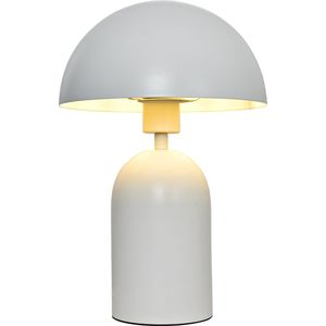 Olucia Isha - Moderne Tafellamp - Aluminium - Wit