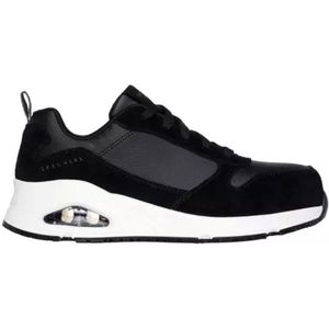 Skechers - Uno Sr Elainy - Werklaarzen - Zwart/Wit - Veiligheidsneus - Antislip Skech-Air