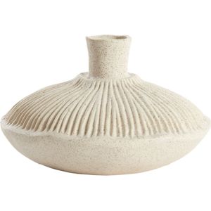 Vaas deco Ø15x9 cm NEIRA keramiek crème