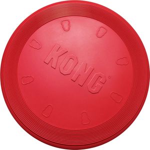 Kong Flyer S - Kauwspeelgoed - 254 mm x 176 mm x 18 mm - Rood