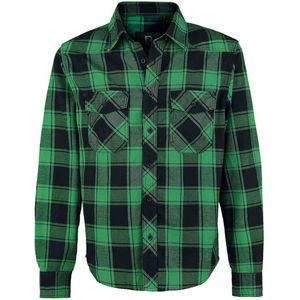 Brandit - Checkshirt - Flanellen Overhemd - Groen/Zwart