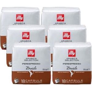 illy - Iperespresso koffie Brazil  6 x 18 capsules
