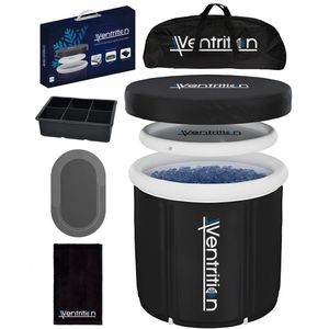 Ventrition IJsbad - IJsbad XXL - Zitbad/dompelbad - Ice bath - Incl. Handdoek, Anti-slip mat en ijsrooster - Wim Hof methode