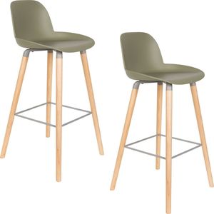 Zuiver Albert Kuip Barkruk 75 cm Groen - Set van 2