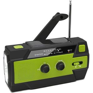 Zwembadradio met Zonne-energie en Zwengel | Ideaal voor Kamperen & Noodgevallen