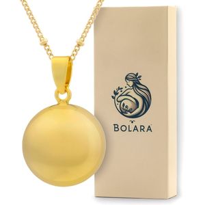 Bolara Zwangerschapsketting met Babybel - Goudkleurig - 110cm + 5cm verstelbaar - Babyshower cadeau voor aanstaande moeders