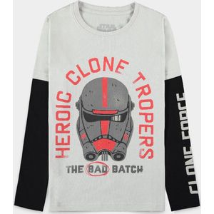 Star Wars - The Bad Batch - Hunter Kinder Longsleeve shirt - Kids 122 - Grijs