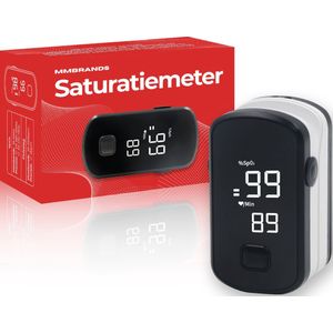 MM Brands Saturatiemeter – Zuurstofmeter Vinger Met Hartslagmeter – Pulse Oximeter