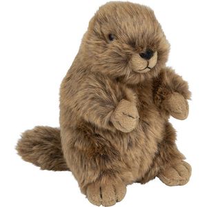 Pluche Berg Marmot Knuffel van 18 cm - Dieren Speelgoed Knuffels Cadeau - Knuffeldieren/Beesten