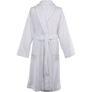 TISECO - Badjas TRIGA - katoen - badstof, met zakken - L/XL, wit