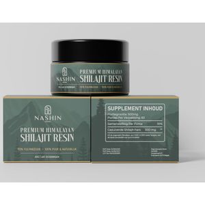NASHIN - pure shilajit 30 gram - Organisch & Vegan - Energie & Focus - 100% veilig getest & puur - 90% fulvinezuur