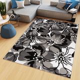 Tapiso Maya Vloerkleed Grijs Tapijt Woonkamer Bloemen Kleed Maat- 160x230