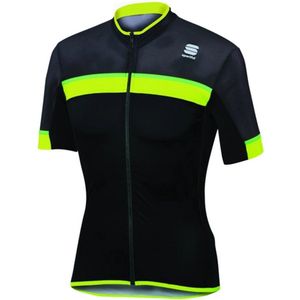 Fietsshirt Sportful Men Pista Jersey Black Yellow-M