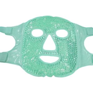 verkoelend oogmasker - cold pack herbruikbaar - herbruikbare maskers - gel oogmaskers - verkoelend masker voor het hele gezicht - groen - oDaani