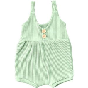 Baby jumpsuit – Mouwloos – Zomer – Mint groen – Maat 74/80