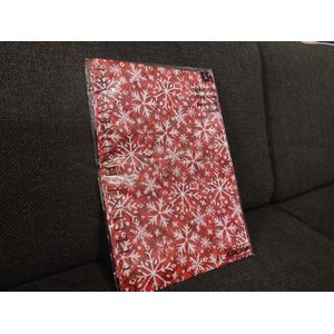 Kerst - Wegwerp Tafelkleed - Rood - 180 x 130 cm