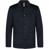 Profuomo - Overshirt - Marine - Effen