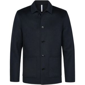 Profuomo - Overshirt - Marine - Effen