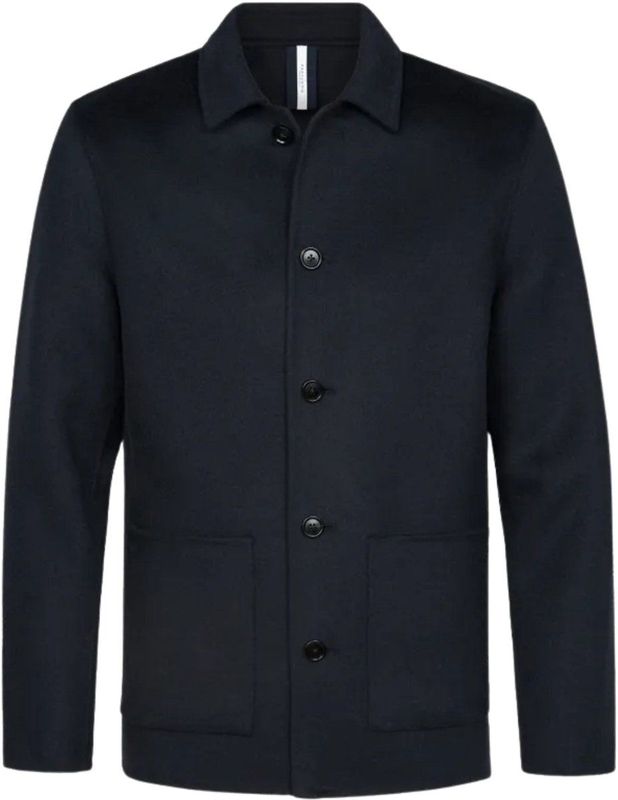 Profuomo - Overshirt - Marine - Effen